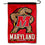 College Flags & Banners Co. Maryland Terrapins Dual Logo Garden Flag - 757 Sports Collectibles