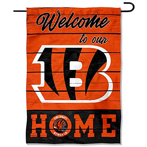 Cincinnati Bengals Welcome Home Decorative Garden Flag Double Sided Banner - 757 Sports Collectibles