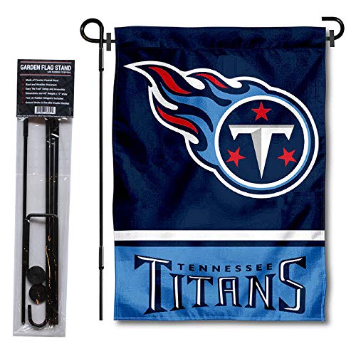WinCraft Tennessee Titans Garden Flag with Stand Holder - 757 Sports Collectibles