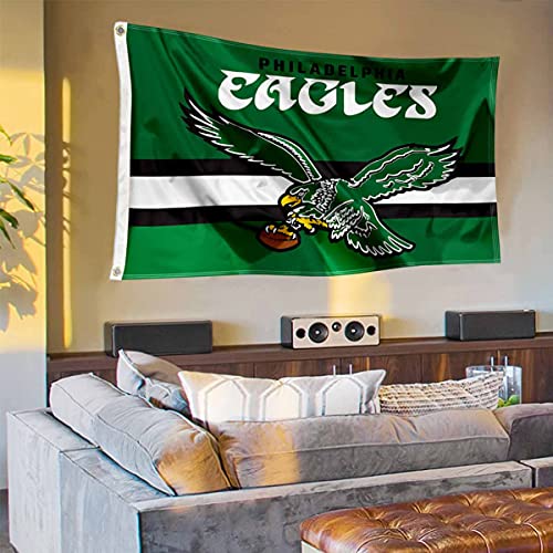 WinCraft Philadelphia Eagles Throwback Vintage Retro 3x5 Banner Flag - 757 Sports Collectibles