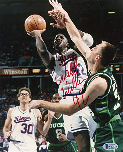 Walt Williams Autographed Sacramento Kings 8x10 Photo - BAS COA (Red Ink) - 757 Sports Collectibles