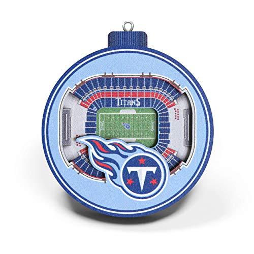 YouTheFan NFL Tennessee Titans 3D StadiumView Ornament3D StadiumView Ornament, Team Colors, Large - 757 Sports Collectibles