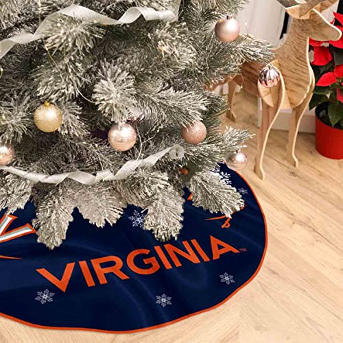 Virginia Cavaliers Christmas Tree Skirt Large Xmas Tree Collar Ornament - 757 Sports Collectibles