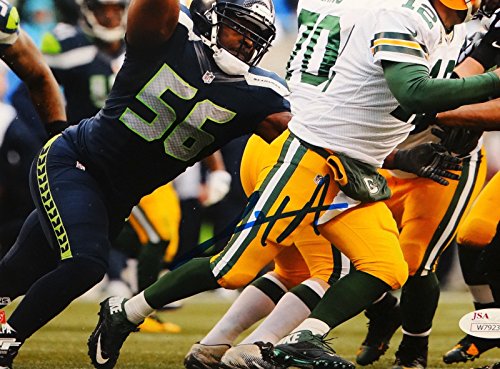 Cliff Avril Autographed 8x10 Seattle Seahawks Against Packers Photo- JSA W Auth - 757 Sports Collectibles