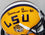 Derrius Guice Autographed LSU Tigers Yellow Schutt Mini Helmet- JSA W Auth Black - 757 Sports Collectibles