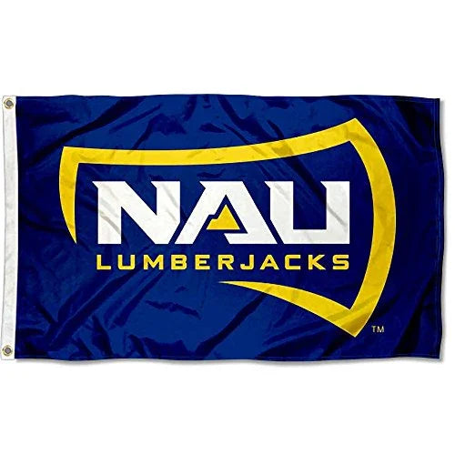 NAU Lumberjacks Large Blue 3x5 College Flag - 757 Sports Collectibles
