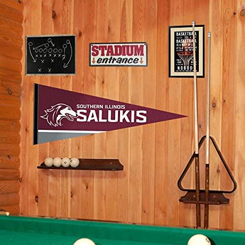 College Flags & Banners Co. Southern Illinois Salukies Pennant Full Size Felt - 757 Sports Collectibles