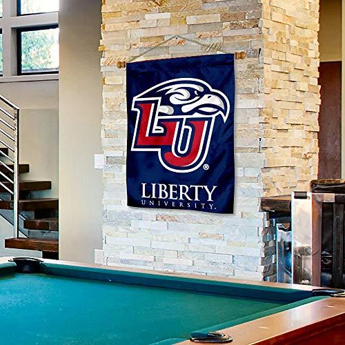 Liberty Flames Banner with Hanging Pole - 757 Sports Collectibles