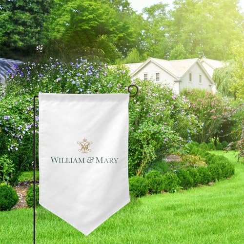 College Of William And Mary Logo Garden Flag - Double Sided Banners For Outdoor Indoor Home Garden Yard Decorations - 757 Sports Collectibles
