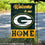 WinCraft Green Bay Packers Welcome Home Decorative Garden Flag Double Sided Banner - 757 Sports Collectibles