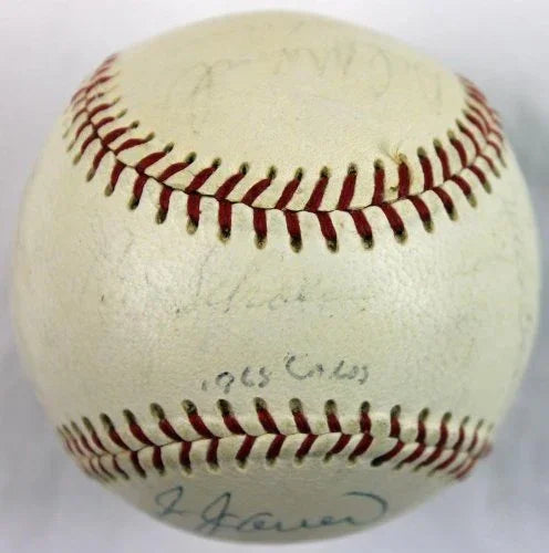 1968 Cardinals Team (18) Signed Onl Baseball Musial Schoendienst PSA/DNA #Q03120 - 757 Sports Collectibles