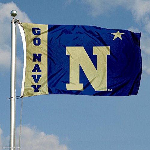 College Flags & Banners Co. US Navy Midshipmen Vegas Gold Flag - 757 Sports Collectibles