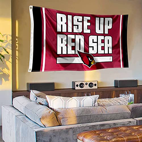 WinCraft Arizona Cardinals Rise Up Red Sea 3x5 Outdoor Flag - 757 Sports Collectibles
