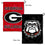 College Flags & Banners Co. Georgia Bulldogs Double Logo Garden Flag - 757 Sports Collectibles