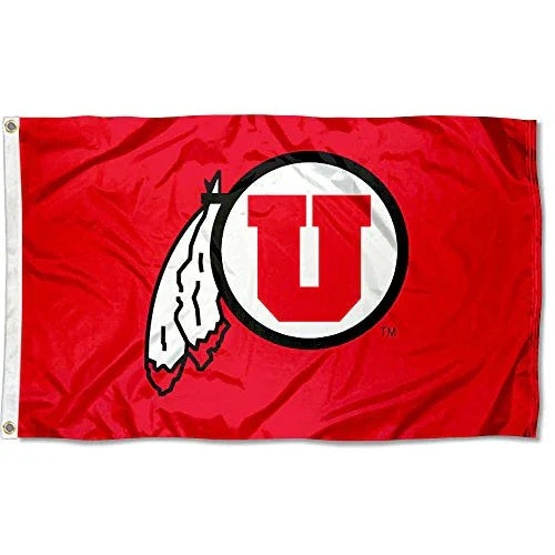 Utah University Large College Flag - 757 Sports Collectibles