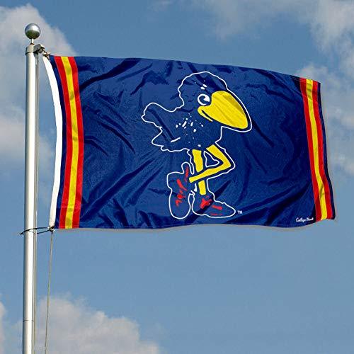 College Flags & Banners Co. Kansas Jayhawks Vintage Retro Throwback 3x5 Banner Flag - 757 Sports Collectibles