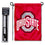 College Flags & Banners Co. Ohio State Buckeyes Red Garden Flag with Stand Holder - 757 Sports Collectibles