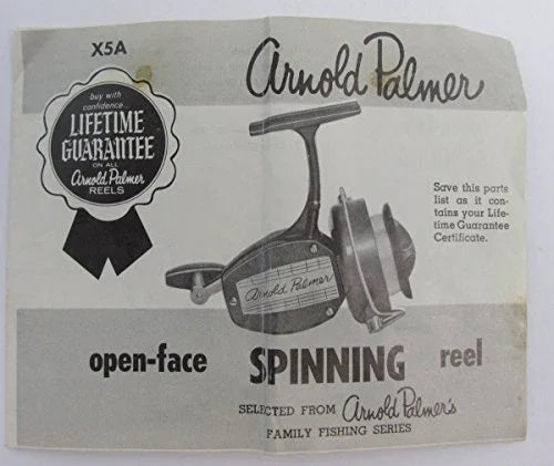 Vintage Arnold Palmer Spinning Reel w/Box 1960's Super Rare 136341 - 757 Sports Collectibles