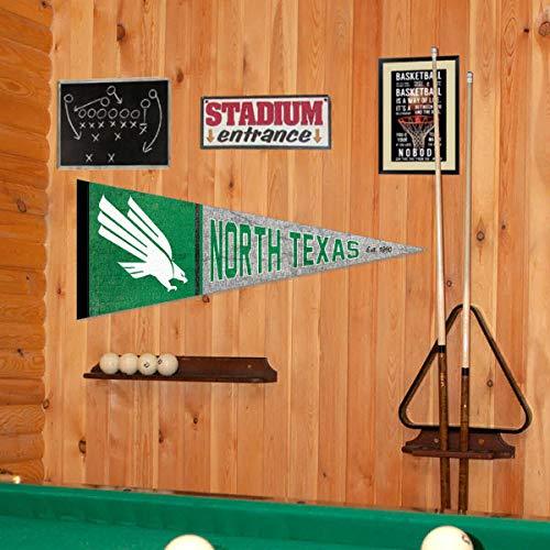 North Texas Mean Green Pennant Throwback Vintage Banner - 757 Sports Collectibles