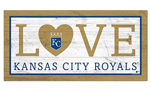 Fan Creations MLB Kansas City Royals Unisex KC Royals Love Sign, Team Color, 6 x 12 - 757 Sports Collectibles