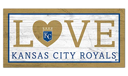 Fan Creations MLB Kansas City Royals Unisex KC Royals Love Sign, Team Color, 6 x 12 - 757 Sports Collectibles