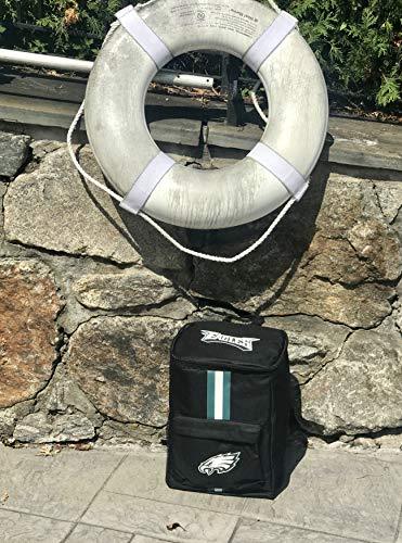 FOCO Cooler Backpack – Portable Soft Sided Ice Chest – Insulated Bag Holds 36 Cans (Philadelphia Eagles) - 757 Sports Collectibles
