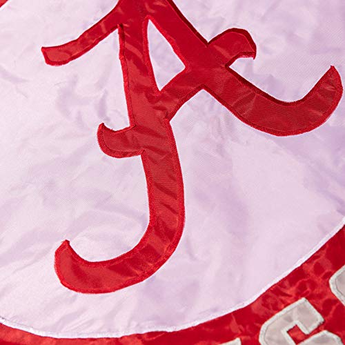 College Flags & Banners Co. Alabama Crimson Tide Embroidered and Stitched Nylon Flag - 757 Sports Collectibles