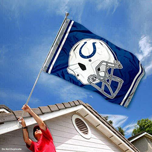 WinCraft Indianapolis Colts New Helmet Grommet Pole 3x5 Flag - 757 Sports Collectibles
