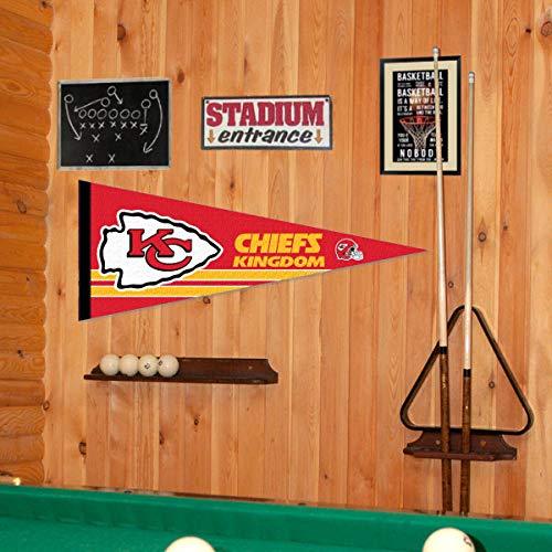 WinCraft Kansas City Chiefs Chiefs Kingdom Pennant Banner Flag - 757 Sports Collectibles