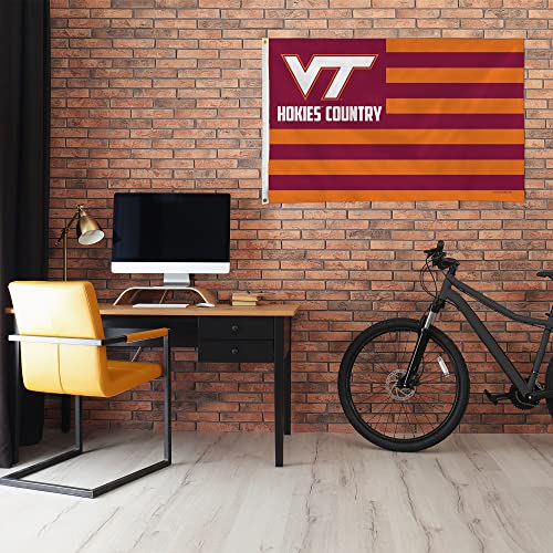 Rico Industries NCAA Virginia Tech Hokies Country 3' x 5' Banner Flag 3' x 5' Banner Flag Single Sided - Indoor or Outdoor - Home Décor - 757 Sports Collectibles