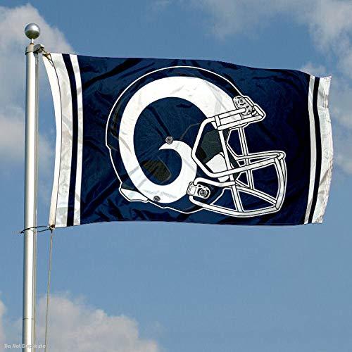 WinCraft Los Angeles Rams New Helmet Grommet Pole Flag - 757 Sports Collectibles