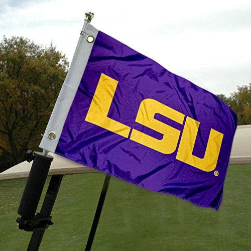 College Flags & Banners Co. LSU Golf Cart and Boat Flag - 757 Sports Collectibles