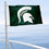 College Flags & Banners Co. MSU Spartans Boat and Nautical Flag - 757 Sports Collectibles