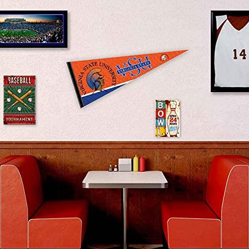 College Flags & Banners Co. Virginia State Trojans Pennant Full Size Felt - 757 Sports Collectibles