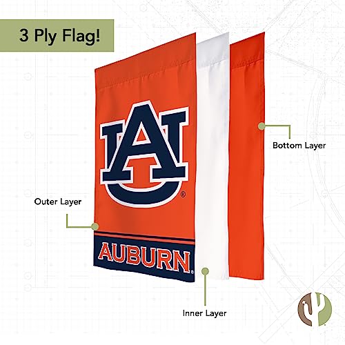 Auburn University Garden Flag Tigers War Eagle Banner 100% Polyester (Design B) - 757 Sports Collectibles