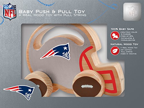Baby Fanatic NFL New England Patriots Push/Pull Toy, Team Color - 757 Sports Collectibles