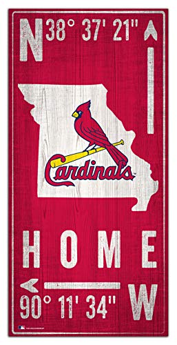 Fan Creations MLB St. Louis Cardinals Unisex St. Louis Cardinals Coordinate Sign, Team Color, 6 x 12 - 757 Sports Collectibles
