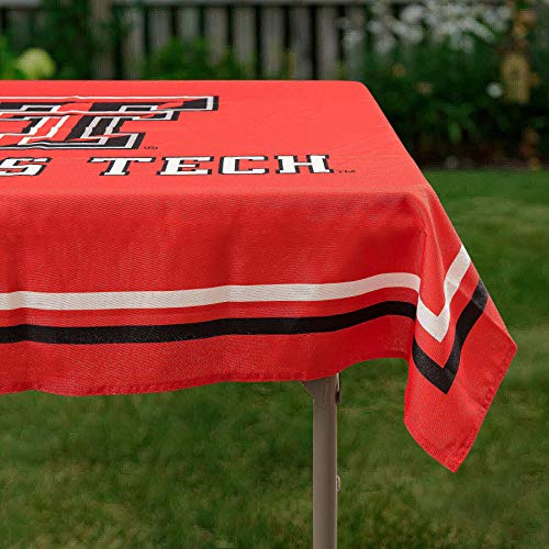 College Flags & Banners Co. Texas Tech Red Raiders Logo Tablecloth or Table Overlay - 757 Sports Collectibles