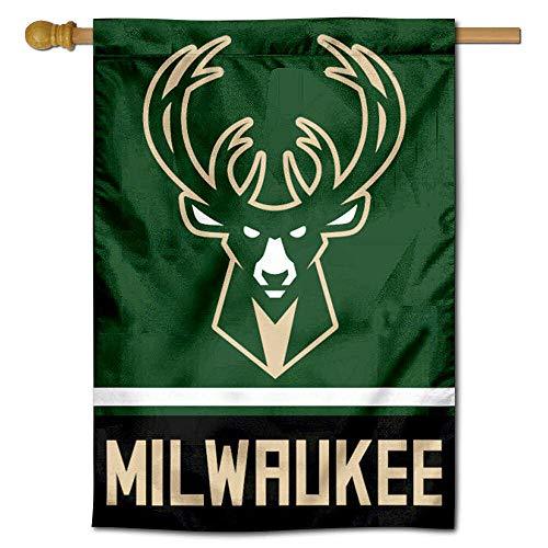 WinCraft Milwaukee Bucks Two Ply and Double Sided House Flag - 757 Sports Collectibles