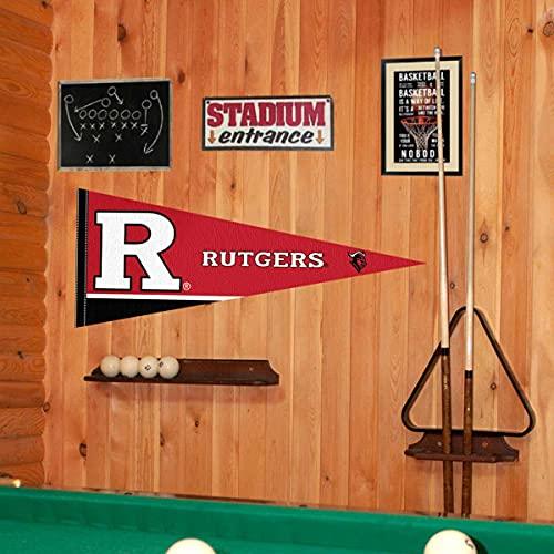 College Flags & Banners Co. Rutgers Pennant Full Size Felt - 757 Sports Collectibles