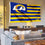 WinCraft Los Angeles Rams USA American Nation Stripes 3x5 Grommet Flag - 757 Sports Collectibles