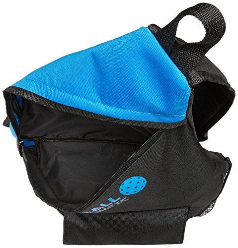 Pickleball Fanatic Sling Bag with Pockets for Paddles, Balls, Gear, and Water Bottle(Blue/Black) - 757 Sports Collectibles