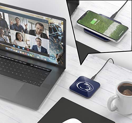 NCAA Penn State Nittany Lions Wireless Charging Pad, White - 757 Sports Collectibles