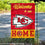 WinCraft Kansas City Chiefs Welcome Home Decorative Garden Flag Double Sided Banner - 757 Sports Collectibles