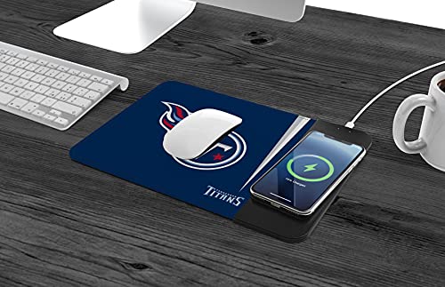 SOAR NFL Wireless Charging Mouse Pad, Tennessee Titans - 757 Sports Collectibles