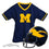 Franklin Sports Michigan Wolverines Kids College Football Uniform Set - NCAA Youth Football Uniform Costume - Helmet, Jersey, Chinstrap Set - Youth M - 757 Sports Collectibles