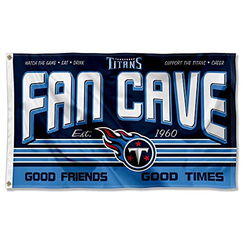 WinCraft Tennessee Titans Fan Man Cave Banner Flag - 757 Sports Collectibles