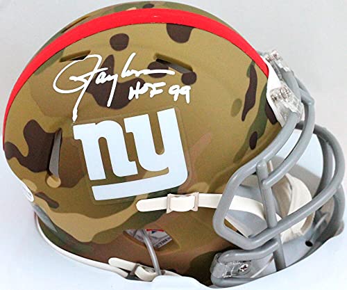 Lawrence Taylor Autographed NY Giants Camo Mini Helmet w/HOF- Beckett W White - 757 Sports Collectibles