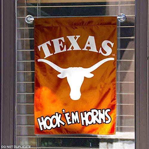 College Flags & Banners Co. Texas Longhorns Hook'em Horns Garden Flag - 757 Sports Collectibles