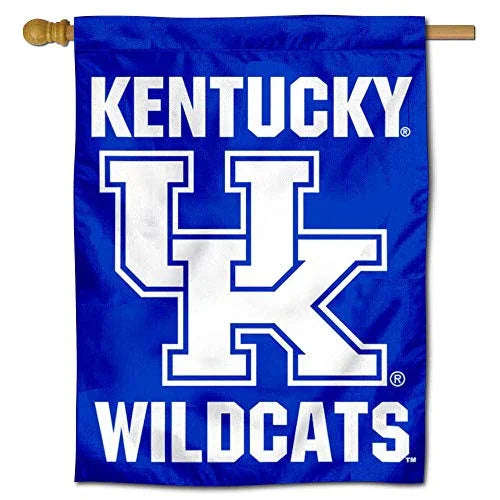 College Flags & Banners Co. Kentucky UK Wildcats New Logo Double Sided House Flag - 757 Sports Collectibles